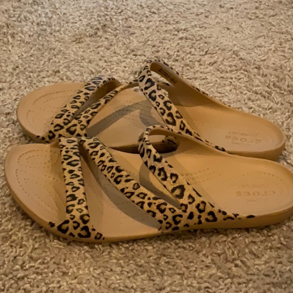 iconic crocs comfort sandals.